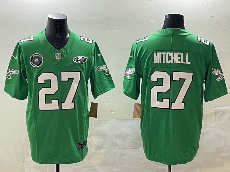 Men Philadelphia Eagles #27 Mitchell Green three generations 2025 Nike Vapor Limited NFL Jersey style 5->philadelphia eagles->NFL Jersey